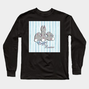 Easter Bunnies Cute Design, Happy Easter Funny Hoppy Easter Spring Long Sleeve T-Shirt